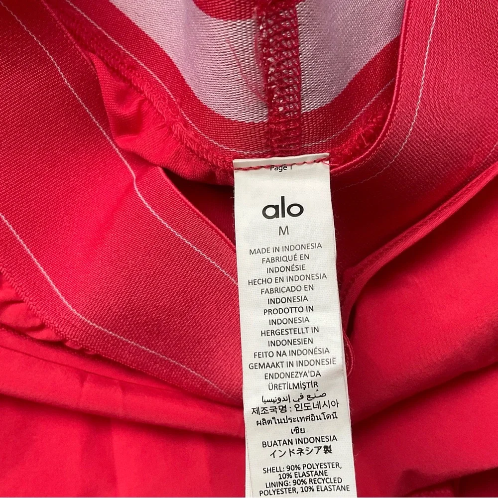 Alo Yoga Match Point Tennis Skirt Candy Red M